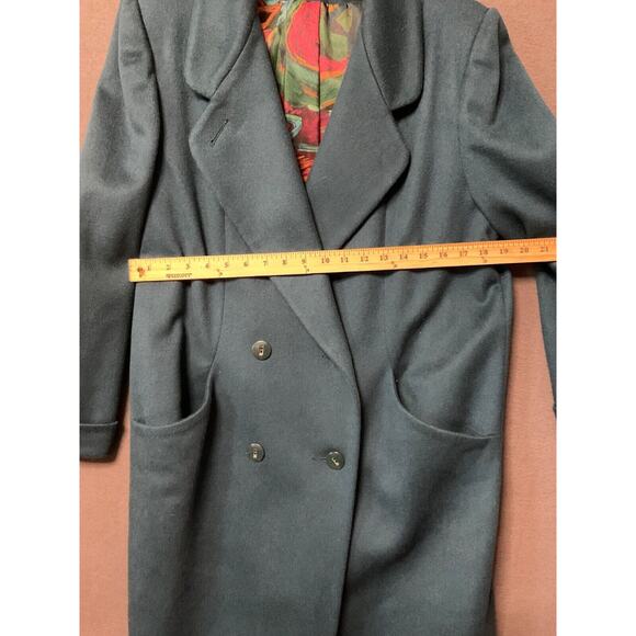 Vintage Alorna Super Fina Wool Blend L Coat Double Breasted Made in USA Parka - Picture 3 of 8